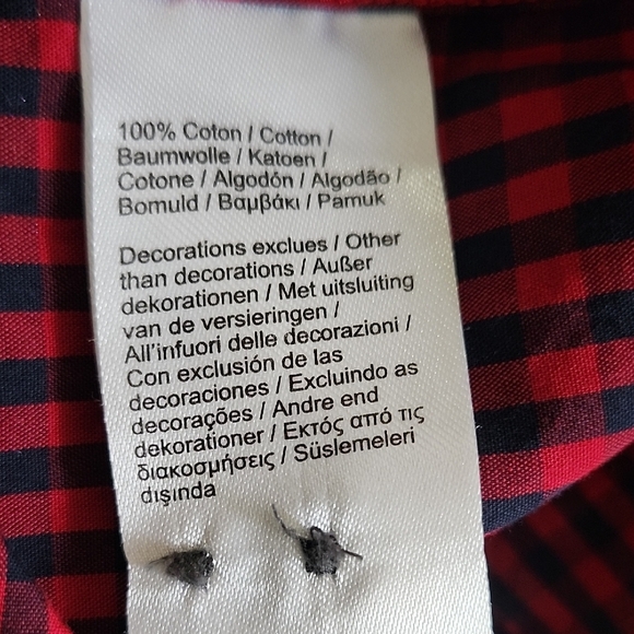 Lacoste Men’s Checkered Button-Down Shirt FR 40 / US M 100% Cotton Regular Fit - Picture 11 of 11